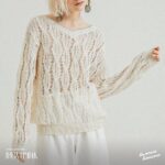 Джемпер из шерсти, шёлка и кашемира