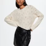 Трикотажный джемпер с бахромой MANGO