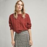 Кардиган с узором из ажурной резинки