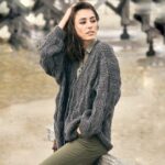 Жаккардовый джемпер на круглой кокетке