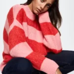 Джемпер в рубчик с воротником Перкинс MANGO