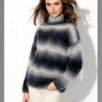 Вариант джемпера с узором из жгутов