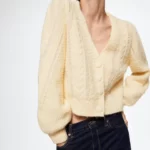 Пуловер с косами MANGO