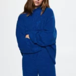 Трикотажный кардиган с косами и пуговицами MANGO