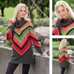 Шарф с жаккардовым узором