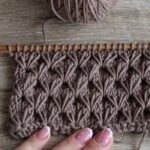 Очень красивый узор спицами «Ромбы»