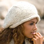 Теплый капюшон вязаный спицами без швов