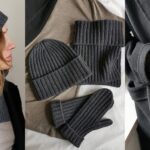 Теплый капюшон вязаный спицами без швов