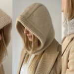 Стильный комплект из шапки, манишки, рукавичек и митенок